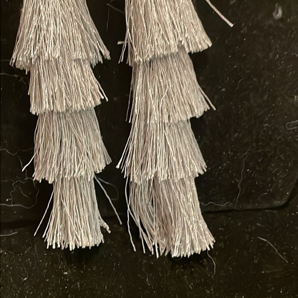 5.25” Bohemian Forever Bella Zoella tassel dangle drop earrings on French wire - Picture 7 of 9